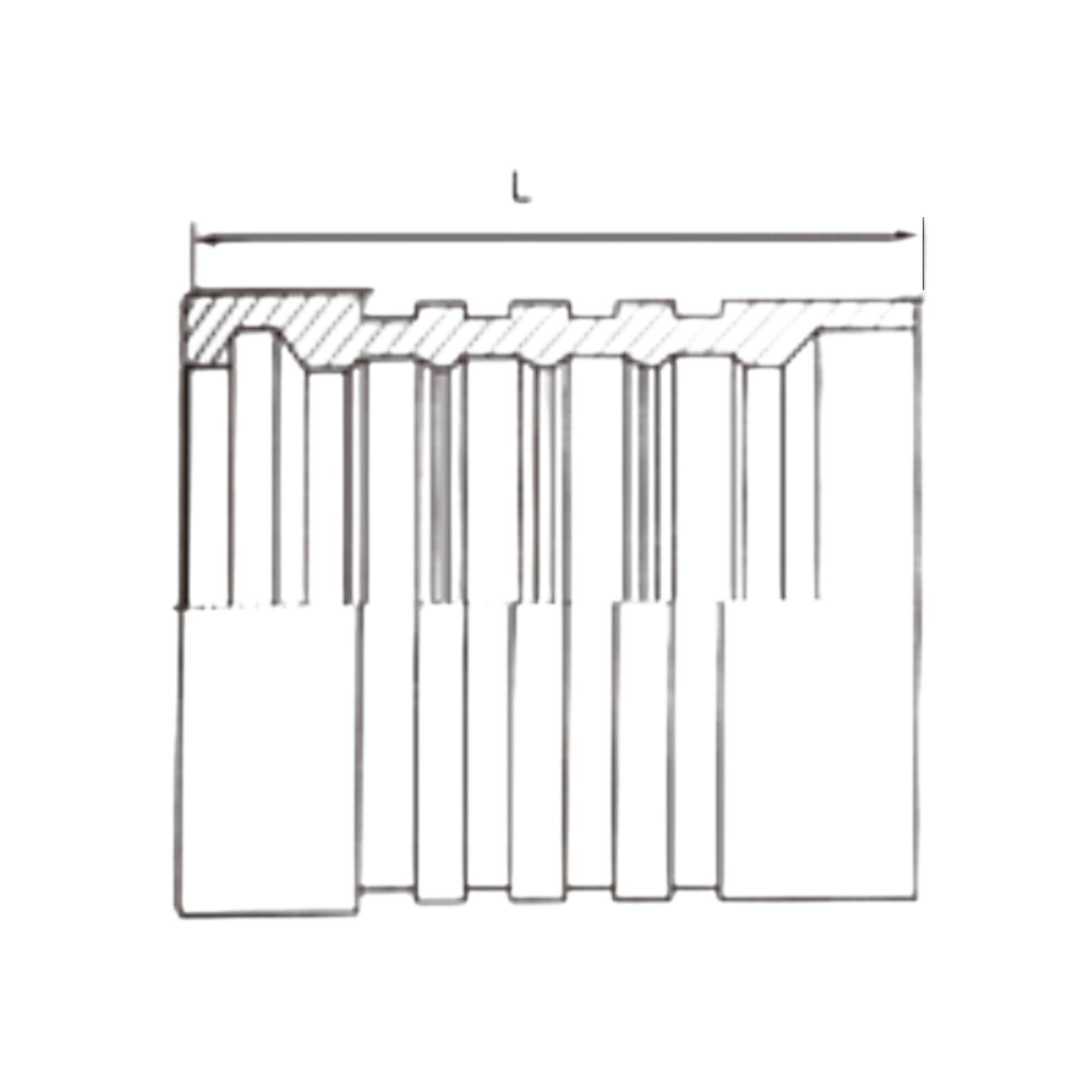 缠绕管套筒-00621 用于GB/T 10544 R13 /SAE 100R13/EN856 R13软管