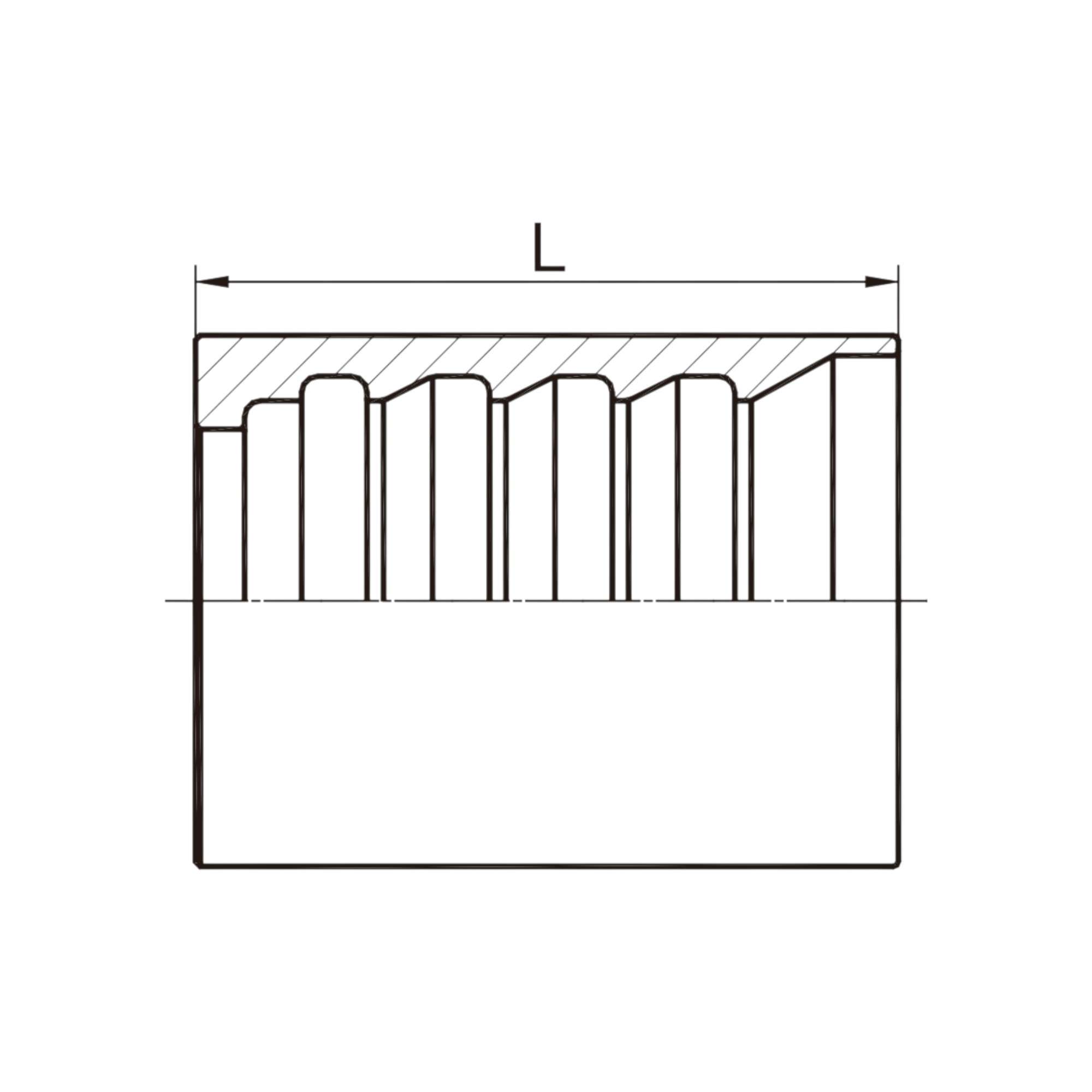缠绕管套筒-00401 用于4SH、R12-32 软管