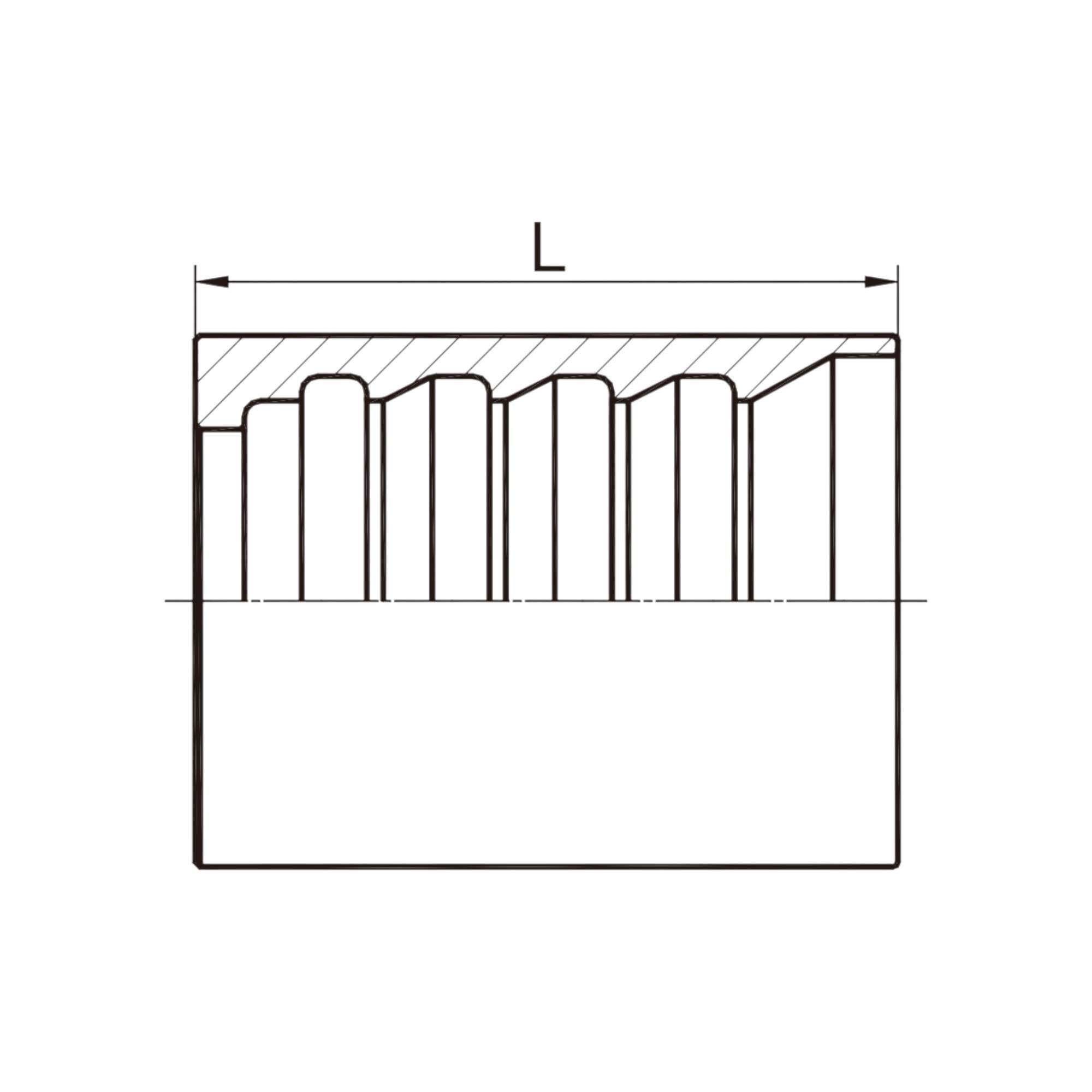 缠绕管套筒-00400 用于4SP、4SH/12-16、R12/06-16 软管