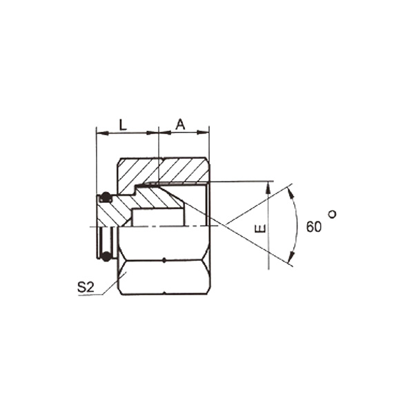 英管内螺纹60°外锥堵头  9B