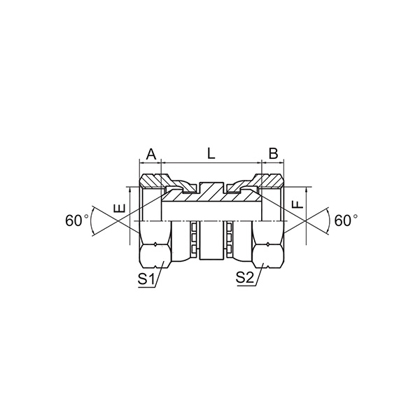 英管内螺纹60°外锥 3B